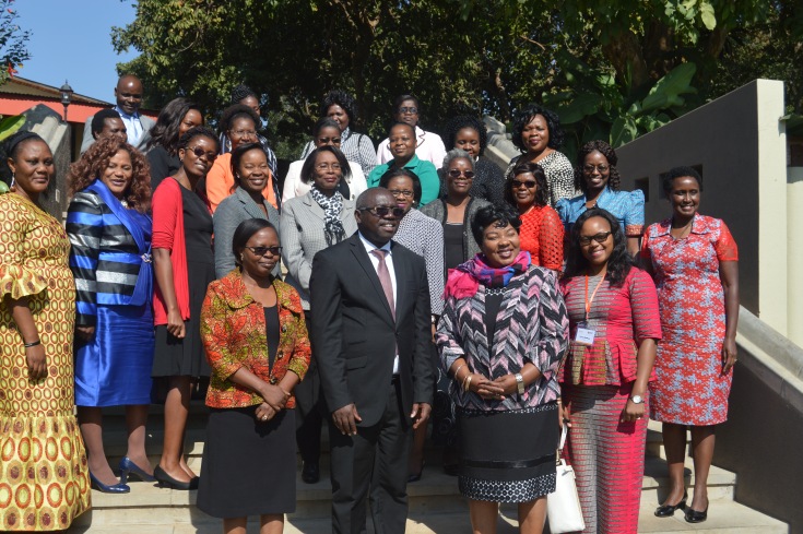 Participants pose for a group photo soon after the official opening of the training in Malawi